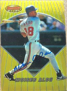 Moises Alou Autographed 1996 Bowman's Best #64
