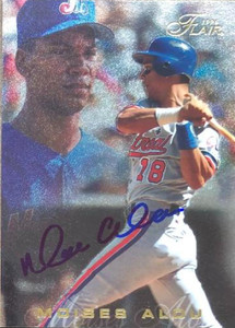Moises Alou Autographed 1996 Flair #301 Gold Lettering 