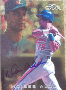 Moises Alou Autographed 1996 Flair #301 Silver Lettering 