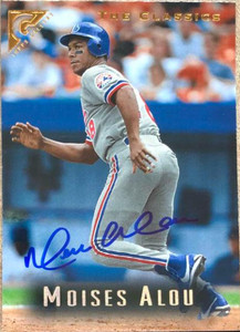 Moises Alou Autographed 1996 Topps Gallery #6