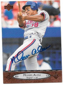 Moises Alou Autographed 1996 Upper Deck #395