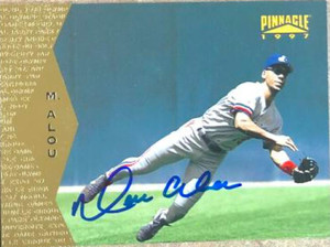 Moises Alou Autographed 1997 Pinnacle #113