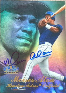 Moises Alou Autographed 1998 Flair Showcase #115