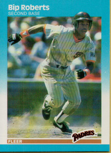 1987 Fleer #427 Bip Roberts NM RC Rookie San Diego Padres 