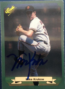 Mike Krukow Autographed 1987 Classic #67