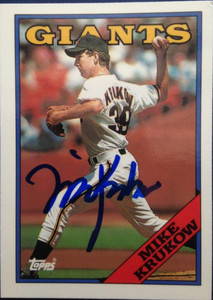 Mike Krukow Autographed 1988 Topps Tiffany #445