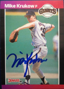 Mike Krukow Autographed 1989 Donruss #258