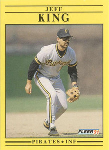 1991 Fleer #39 Jeff King VG Pittsburgh Pirates 