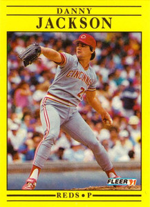1991 Fleer #67 Danny Jackson VG Cincinnati Reds 