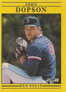 1991 Fleer #92 John Dopson VG Boston Red Sox 