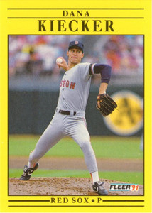 1991 Fleer #99 Dana Kiecker VG Boston Red Sox 