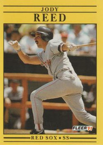 1991 Fleer #111 Jody Reed VG Boston Red Sox 