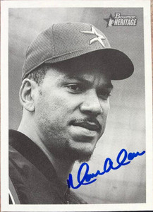 Moises Alou Autographed 2001 Bowman Heritage #361