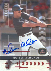 Moises Alou Autographed 2001 Playoff Absolute Memorabilia #65