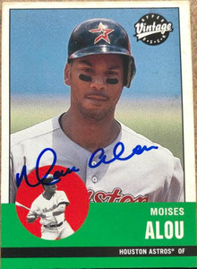 Moises Alou Autographed 2001 Upper Deck Vintage #163