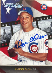 Moises Alou Autographed 2002 Donruss Studio #51