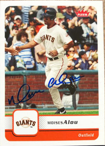 Moises Alou Autographed 2006 Fleer #158