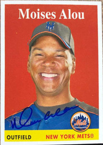 Moises Alou Autographed 2007 Topps Heritage #272