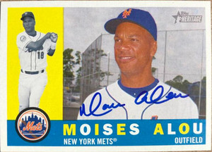 Moises Alou Autographed 2009 Topps Heritage #287