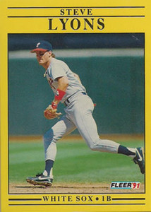 1991 Fleer #127 Steve Lyons VG Chicago White Sox 