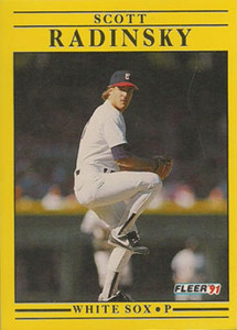 1991 Fleer #135 Scott Radinsky VG Chicago White Sox 