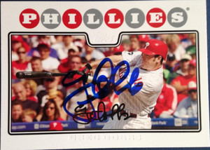 Greg Dobbs Autographed 2008 Topps #443