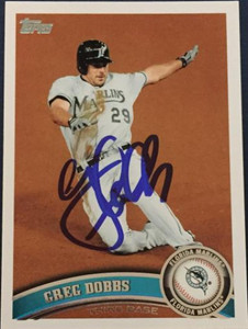 Greg Dobbs Autographed 2011 Topps Update #US12