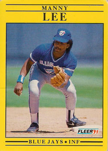 1991 Fleer #179 Manuel Lee VG Toronto Blue Jays 
