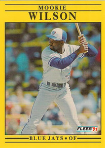 1991 Fleer #192 Mookie Wilson VG Toronto Blue Jays 