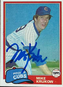 Mike Krukow Autographed 1981 Topps #176