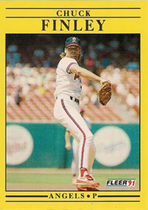 1991 Fleer #313 Chuck Finley VG California Angels 