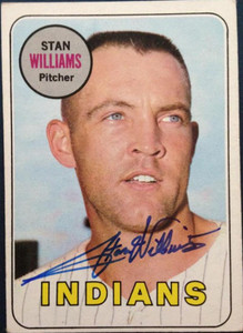 Stan Williams Autographed 1969 Topps #118