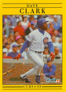 1991 Fleer #417 Dave Clark VG Chicago Cubs 