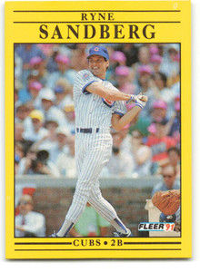 1991 Fleer #431 Ryne Sandberg VG Chicago Cubs 