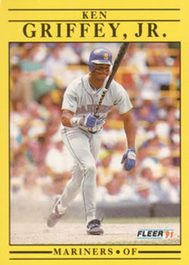 SOLD 56499 1991 Fleer #450 Ken Griffey Jr. VG Seattle Mariners 