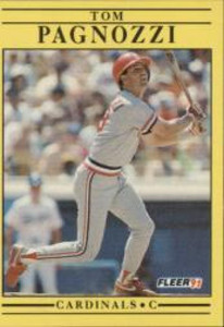 1991 Fleer #641 Tom Pagnozzi VG St. Louis Cardinals 