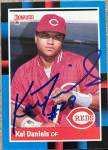 Kal Daniels Autographed 1988 Donruss #289