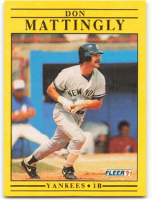 1991 Donruss #107 Don Mattingly VG New York Yankees - Under the Radar Sports