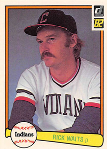 1982 Donruss #33 Rick Waits VG Cleveland Indians 
