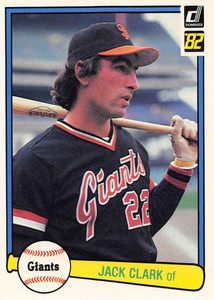 1982 Donruss #46 Jack Clark VG San Francisco Giants 