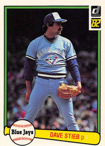 1982 Donruss #52 Dave Stieb VG Toronto Blue Jays 