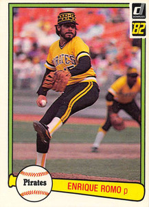 1982 Donruss #59 Enrique Romo VG Pittsburgh Pirates 