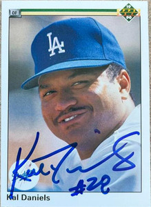 Kal Daniels Autographed 1990 Upper Deck #603