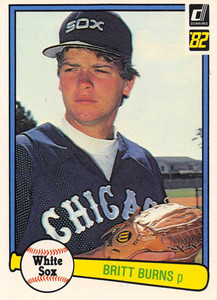1982 Donruss #230 Britt Burns VG Chicago White Sox 