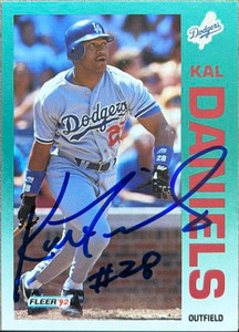 Kal Daniels Autographed 1992 Fleer #453