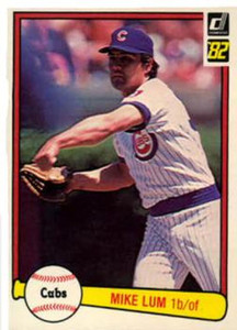 1982 Donruss #300 Mike Lum VG Chicago Cubs 