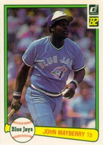 1982 Donruss #306 John Mayberry VG Toronto Blue Jays 