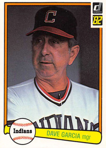 1982 Donruss #337 Dave Garcia MG VG Cleveland Indians 