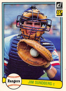 1982 Donruss #268 Jim Sundberg VG Texas Rangers 