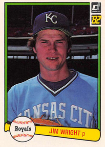1982 Donruss #490 Jim Wright VG Kansas City Royals 